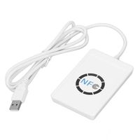 Pwshymi Lecteur NFC Lecteur de cartes IC intelligent USB NFC, graveur et copieur, contact, 13.56MHz, 424kbps, pour bricolage badge