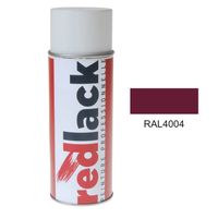 Redlack Peinture aérosol RAL 4004 Brillant multisupport