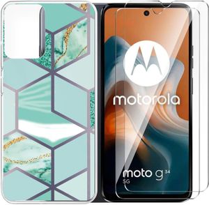 Xiangyun Coque Pour Motorola Moto G34 5G 2 X Cover Transparent +2 X