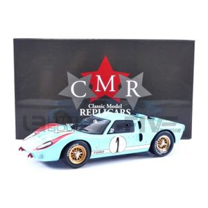 VOITURE - CAMION Voiture Miniature de Collection - CMR 1/12 - FORD GT40 - 2nd Le Mans 1966 - Blanc