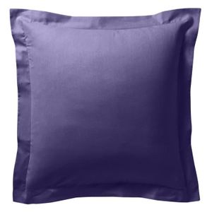TAIE D'OREILLER Taie d'oreiller 75cmx75cm 100% coton - Deep purple - Design Actuel