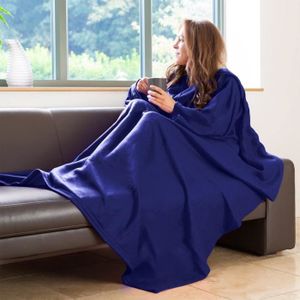 Soft Easy Touch Confortable Chaud Snuggle Wrap couverture polaire avec manches 71 x 54 cm 