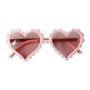 LUNETTES DE SOLEIL Cool et Mode lunettes de Soleil Coeur Motif Lunettes UV400 Plage Eyeware pour Enfants Rose fenteer