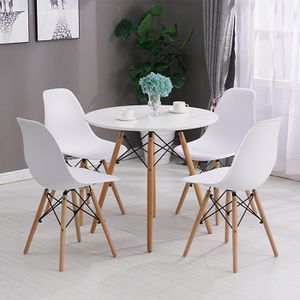 Bjorn Lot De 4 Chaises De Salle A Manger - Simili Gris - Scandinave - L 49  X P 56 Cm à Prix Carrefour