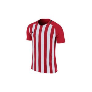 T-SHIRT MAILLOT DE SPORT T-shirt enfant Nike Striped Division Blanc-Rouge - Manches courtes - Football