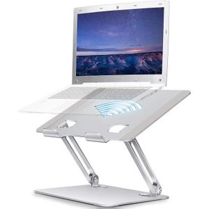 Support ordinateur portable en bois pour bureau, 6 niveaux de hauteur  réglable support pc portable ergonomique laptop stand p[606] - Cdiscount  Informatique