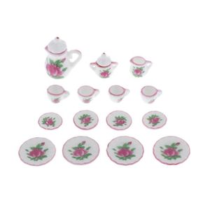 13st Miniature clairement des Sundaes Set Vaisselle Pour 1/12 Poupées Maison Décor