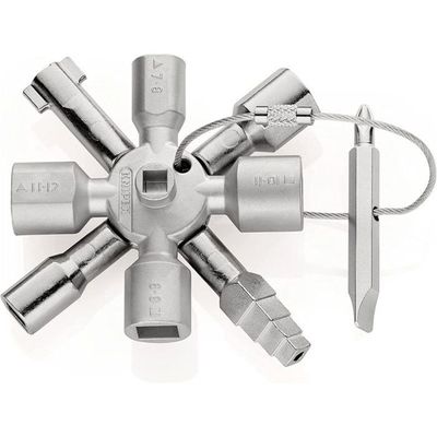 Clé Universelle 4 Voies Benson Pour Armoire électrique, Radiateur, Gaz – Suivi Inclus