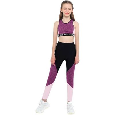 Survêtement Licorne Fille Freebily - Ensemble Sport Yoga Été 3-16 Ans