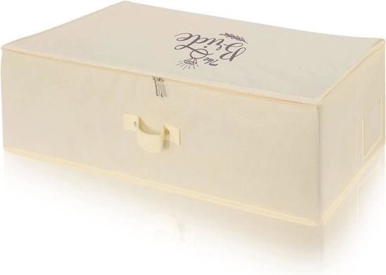 Grande boîte de rangement respirante pour robe de mariée avec 10