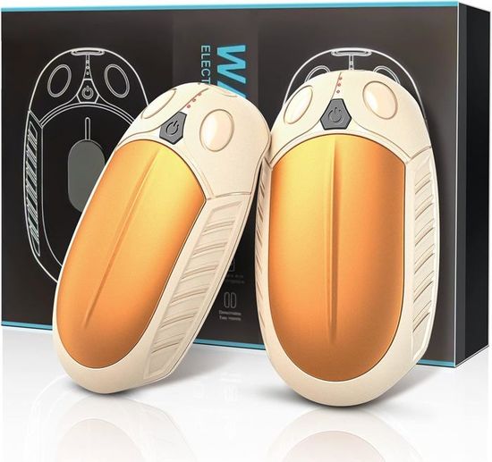 Lot De 2 Chauffe-mains Rechargeables USB-C - 3 Températures, Magnétiques, Jusqu'à 18h De Chaleur