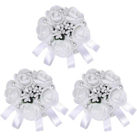 SPORTARC Fleur De Poignet De Mariage, Fleur Artificielle Pour Poignet