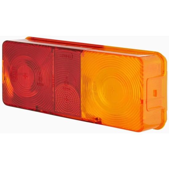 HELLA Lente Per Indicatore Di Direzione - Giallo, Destra, Con Lampeggiatore | Ricambio Per Autocarro, Adatto Per Mercedes, MAN, Iveco, 110 736-001 - 2