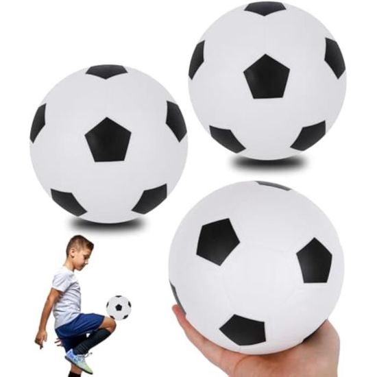 Lot de 3 Mini Ballons de Football, 16 cm Ballon Foot Gonflable, Soft Ballons  de Foot, Petit Ballon de Football Souple - Cdiscount Sport