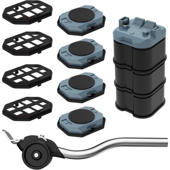 PEARWAY™ Lot De 18 élévateur De Meubles Avec Patins - Pour Déplacer Les