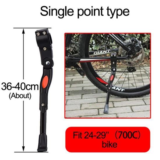 Béquille De Vélo En Alliage D'aluminium Réglable En Hauteur De 55,9 Cm à 73,7 Cm, Antidérapante, Stable Pour VTT, BMX, Vélos De Route Et VTT