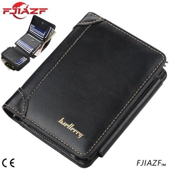 Une Pochette Pour Homme En Cuir à Double Zip Et Attache Poignet