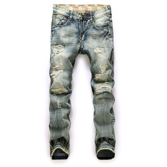 Jeans troué homme pas cher clearance