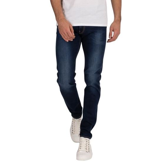 Replay Anbass Hyperflex Jean En Denim Recyclé Pour Hommes En Marine UK 30 - 36