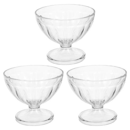 Lot De 6 Verres à Cocktail Crevettes 120 Ml - Bols Dessert, Glace, Sundae, Pudding - Verre Sans Plomb
