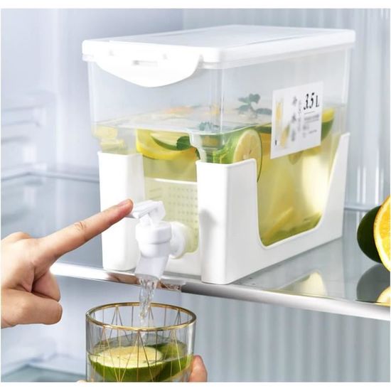 Distributeur D'Eau De 3,5 L Avec Robinet Pour Réfrigérateur - Distributeur De Boissons Avec