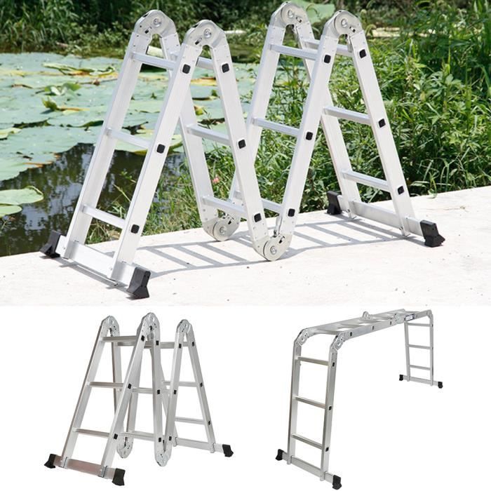 RUII 4x3 Échelle transformable multifonction alu