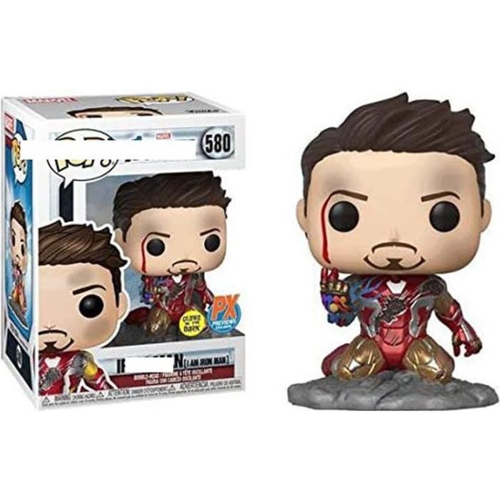 funko pop Marvel Avengers film et télévision entourant Iron Man Tony 529 Captain Dark Marvel 657 Doll Model-q
