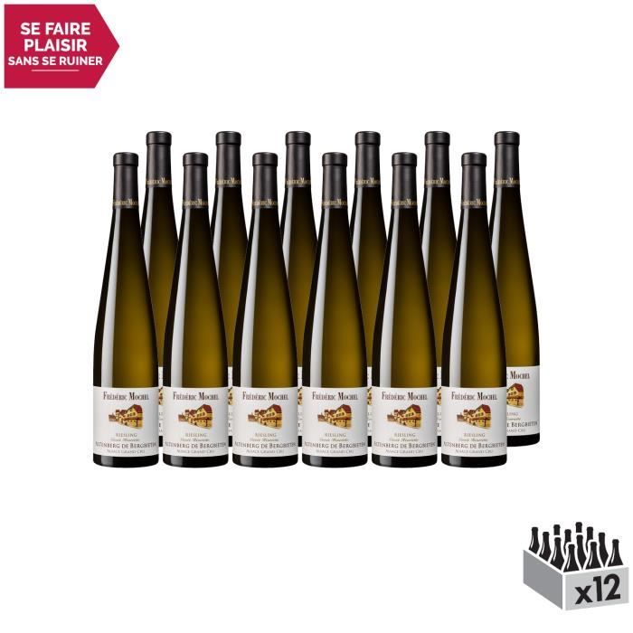 Alsace grand cru Altenberg de Bergbieten Riesling Cuvée Henriette Blanc 2016 - Lot de 12x75cl - Domaine Frédéric Mochel - Vin AOC