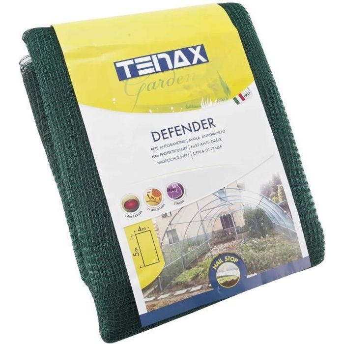Fabrique en polyethylene, le filet anti-grele protege les cultures et les vehicules comme les caravanes de la grele. Le