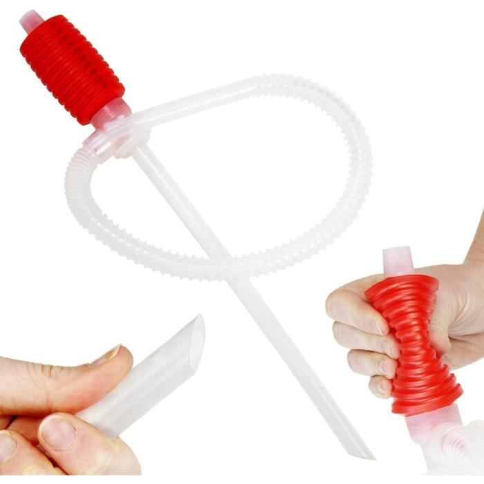 Pompe à siphon manuelle pour essence, carburant ou eau,