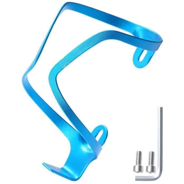 Support de bouteille d 'eau de vélo en alliage d 'aluminium Cage de bouteille d 'eau de vélo pour vélo de montagne VTT(Bleu)