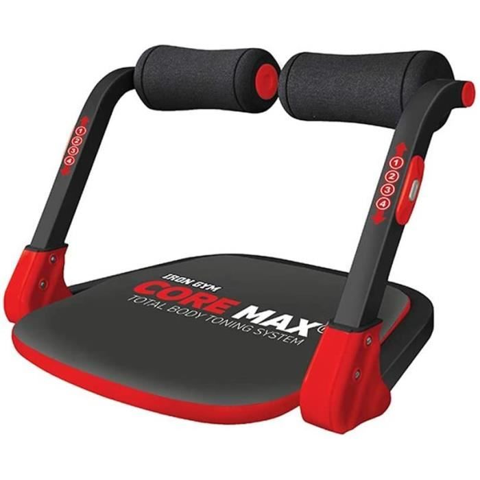 IRON GYM Core Max – Appareil de Musculation Compact Mixte Adulte pour Abdominaux, Biceps, Triceps, Dos, Buste et Jambe – 3 Niveaux d