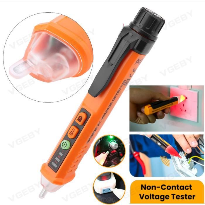 AC 12-1000V sans contact Détecteur de puissance stylo testeur de tension LED Indicateur du flash