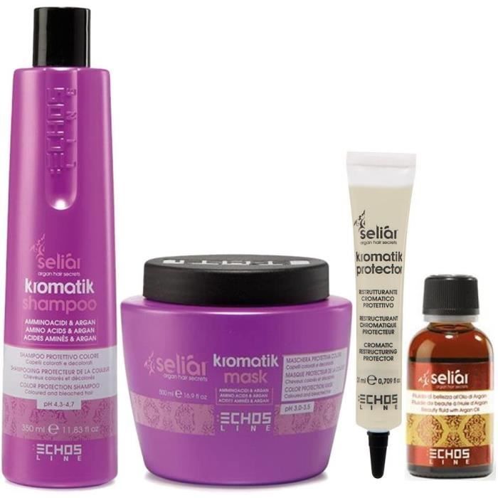 Coffrets de soins pour cheveux Kromatik Kit Seliar® The New Generation of color protection Amino Acids & Argan Shampooin 283435