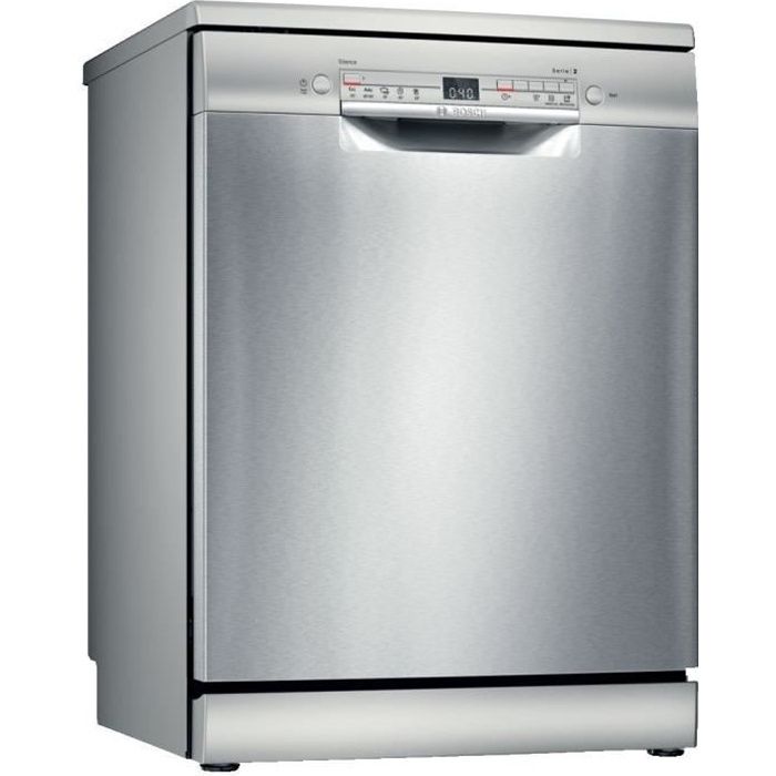 Lave-vaisselle pose libre BOSCH SGS2HTI79E SER2 - 12 couverts - Induction - L60cm - 46 dB - Silver Inox