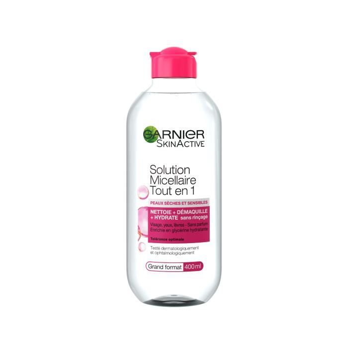 GARNIER-Skin Active Solution Micellaire Tout En 1 Peaux Sèches Et Sensibles - 400 Ml