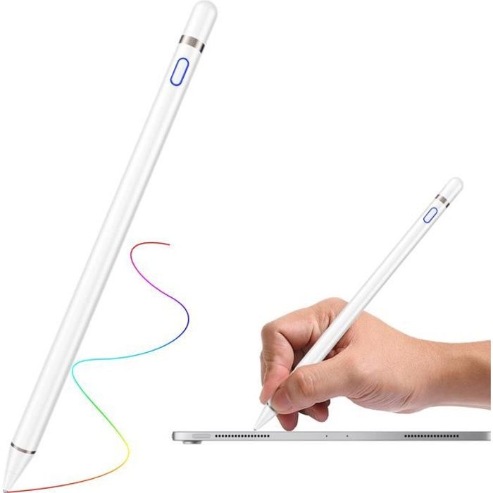 Letouch Crayon à stylet numérique actif pour Apple iPad à écran tactile à pointe ultra fine, 1,5 mm