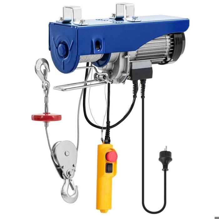 Treuil De Levage Palan Électrique Cable 12M Traction Telecommande Pro 800Kg Neuf MSW PROLIFTOR 800