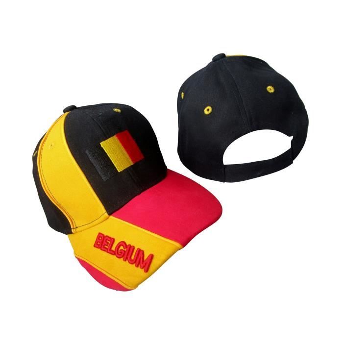 CASQUETTE BELGIQUE BELGE HOMME FEMME FILLE GARCON ENFANT - No écharpe drapeau maillot fanion ...