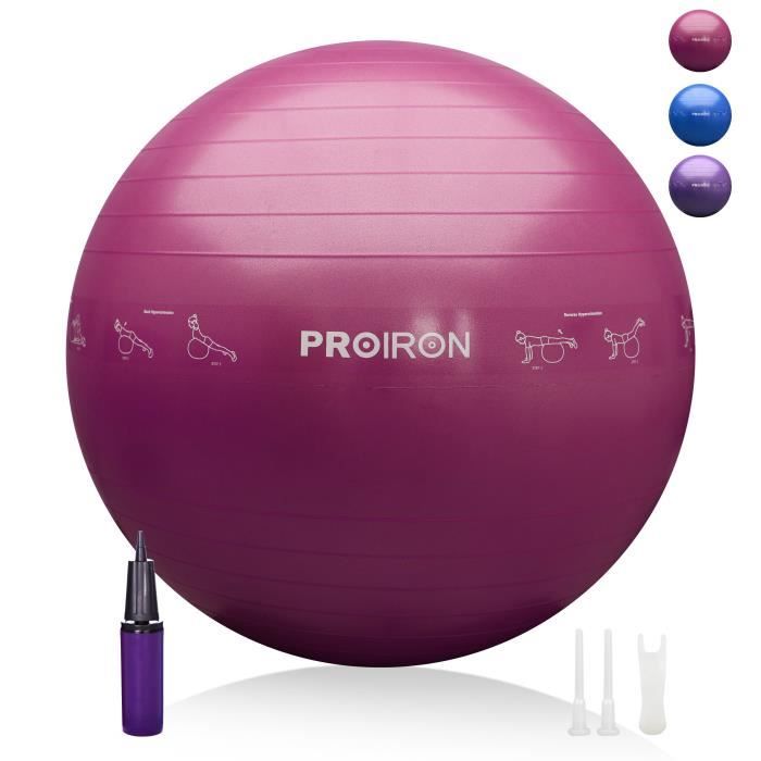 PROIRON Balle de musculation 75cm Magenta