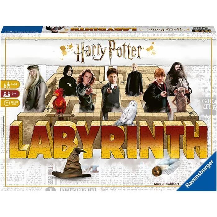 Ravensburger - Labyrinthe Harry Potter - Jeu de societe classique - Jeu de plateau et de reflexion famille - 2 a 4 joueurs de