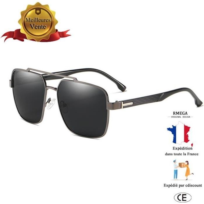 RMEGA® Glexal Police Hommes Lunettes De Pêche Polarisées Lunettes De Soleil Lunettes De Pilote Anti UV Lunettes De Conduite - E4