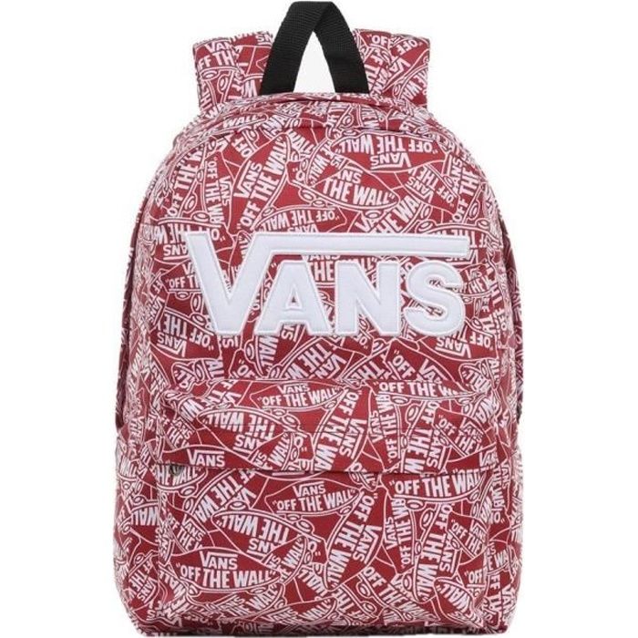 Sac à Dos Rouge et Logo Enfant Vans NEW SKOOL