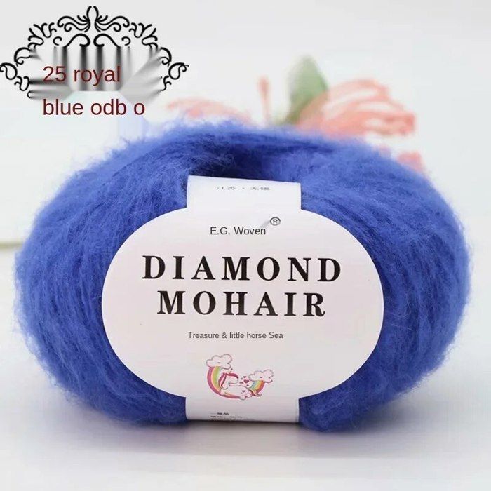 100% Angora Fil De Laine à Tricoter, Pelote De Laine à Crochet, 2 Plis