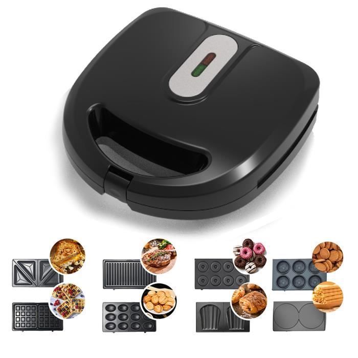 Sonifer SF-6092 Appareil à sandwich électrique professionnel pour la cuisine, pièces antiadhésives, triangle, petit-déjeuner, 8 tranches