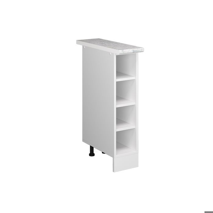 Etagère de cuisine R-Line 20cm PT Marbre Blanc/Blanc Vicco 37745