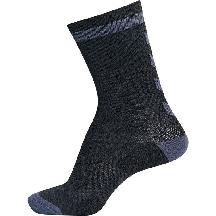 Chaussettes - Hummel - Elite Indoor Sock Low - Noir/Gris Foncé - Antibactérien - Confort Optimal Chaussettes - Hummel - Elite Indoor Sock Low - Noir/Gris Foncé - Antibactérien - Confort Optimal