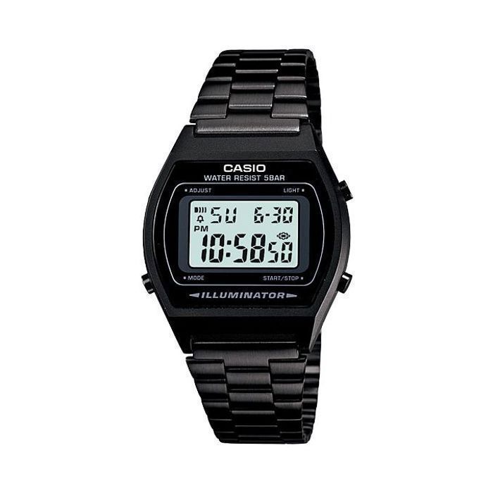 Montre - Casio - Classic B640WB-1ADF - Acier inoxydable - Résistante à leau - Digital