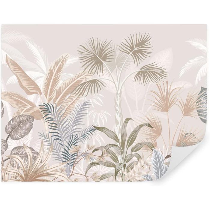 Papier Peint Jungle 350x256 cm style 3D Jungle Tropiques Palmiers ...