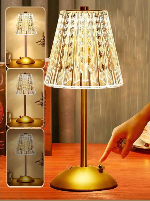 Lampe de Chevet LED lampe de table sans fil dimmable 3 couleurs lampe de chevet tactile lampe de table LED sans fil lampe de chevet